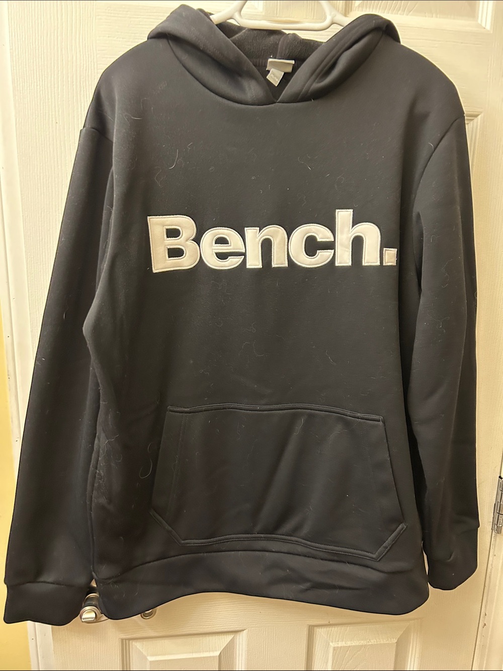 Bench Black Hoodie with White Logo